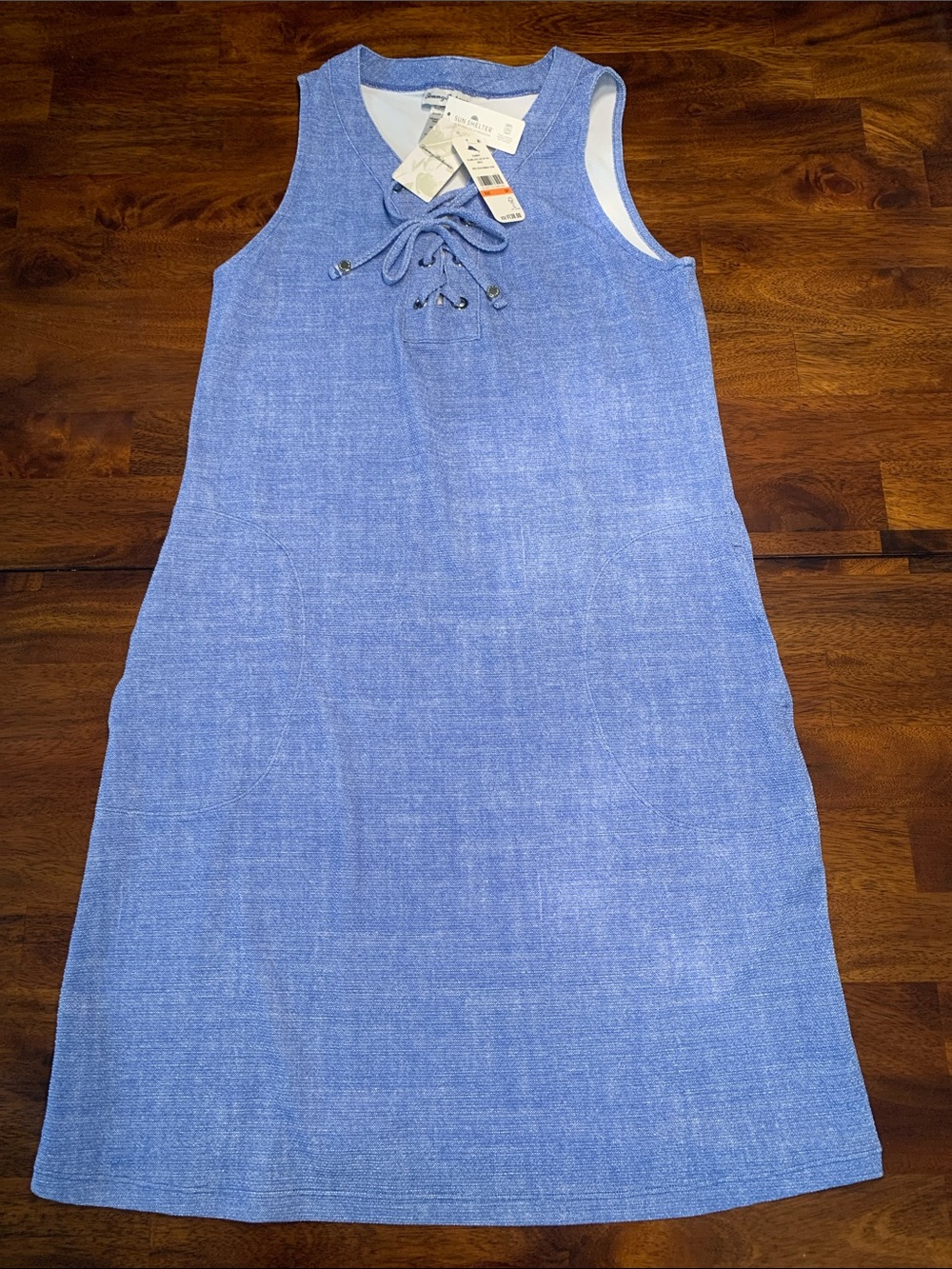 Tommy Bahama Sun Shelter UPF 50 Island Cays  Lace-Up Spa Dress Sleeveless